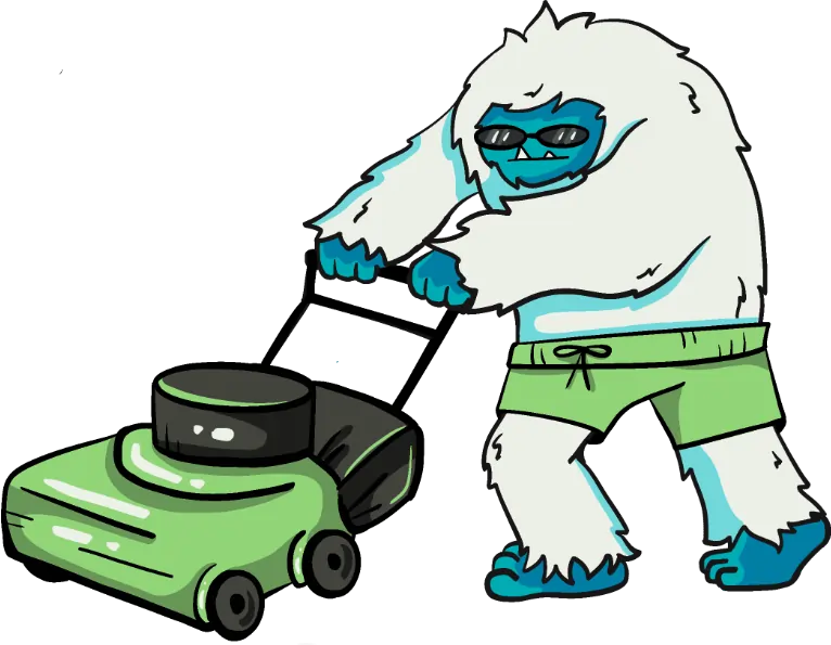 Northern Yeti clearing snow